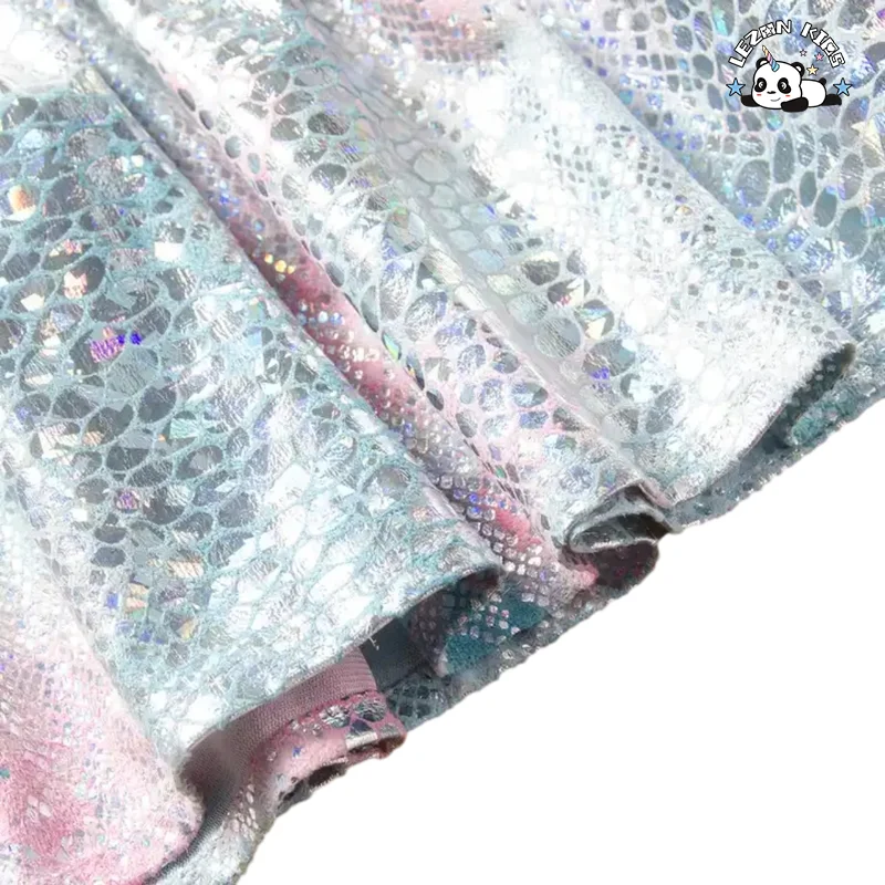 LEZONKIDS - Customizable Children's Clothing Set Summer Girl Set Tie Dye Short Sleeve T-shirt Sequin Tutu Skirt